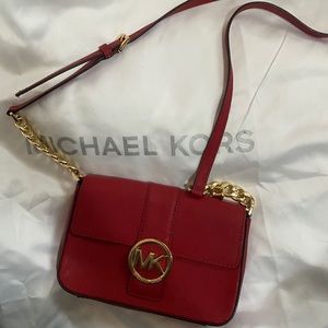 Red Michael Kors Crossbody Bag